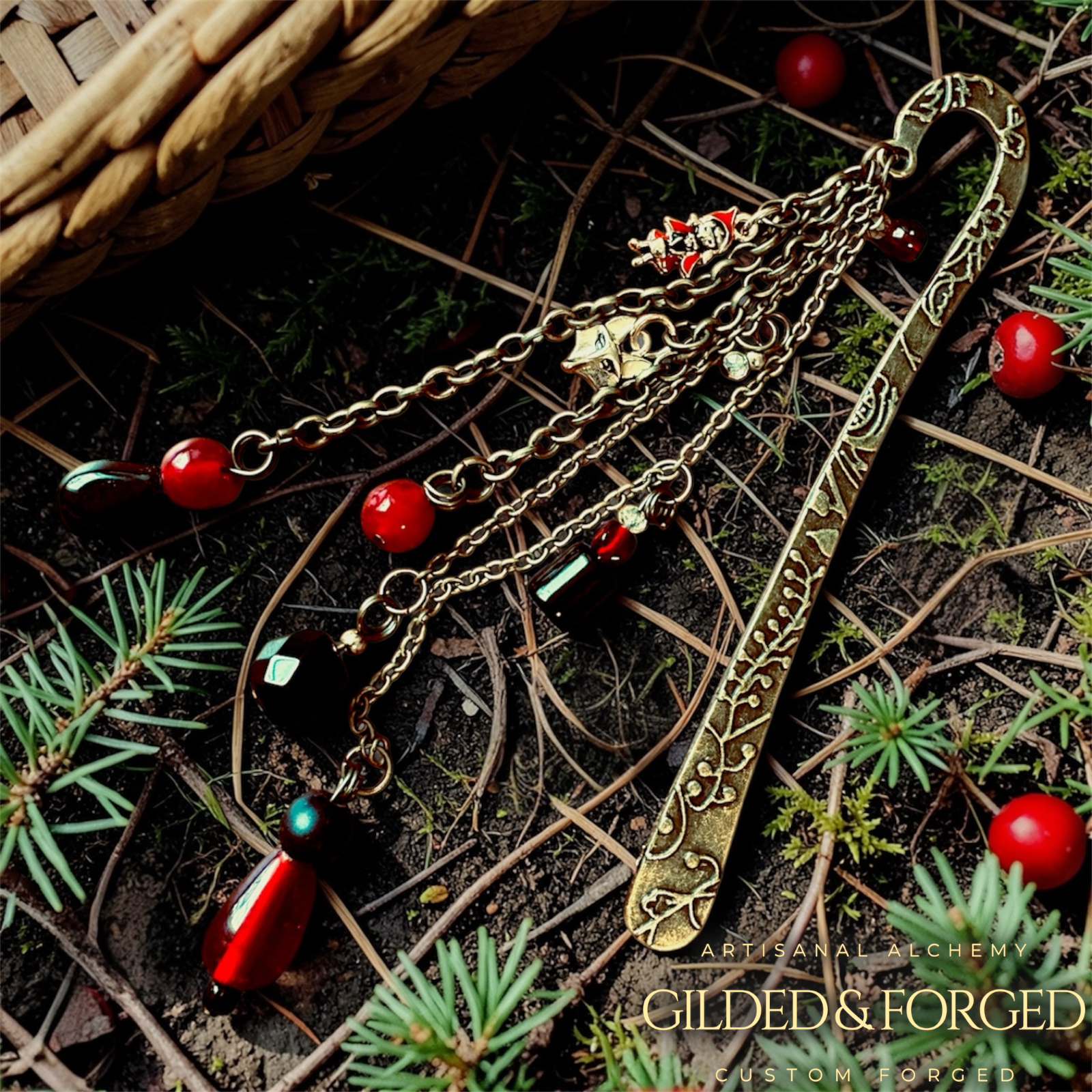 Little Red Riding Hood Bookmark | Heirloom Brass Bookmark – Gilded and ...